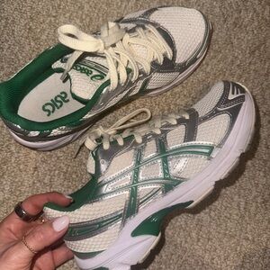 Asics Women's Kale and Cream Sneakers